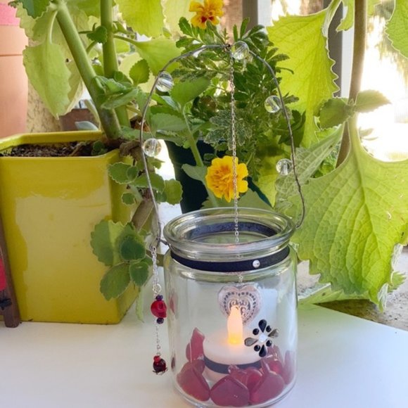 Magic Love ❤️ Lamp candelabrum skull Heart decor - Picture 3 of 16